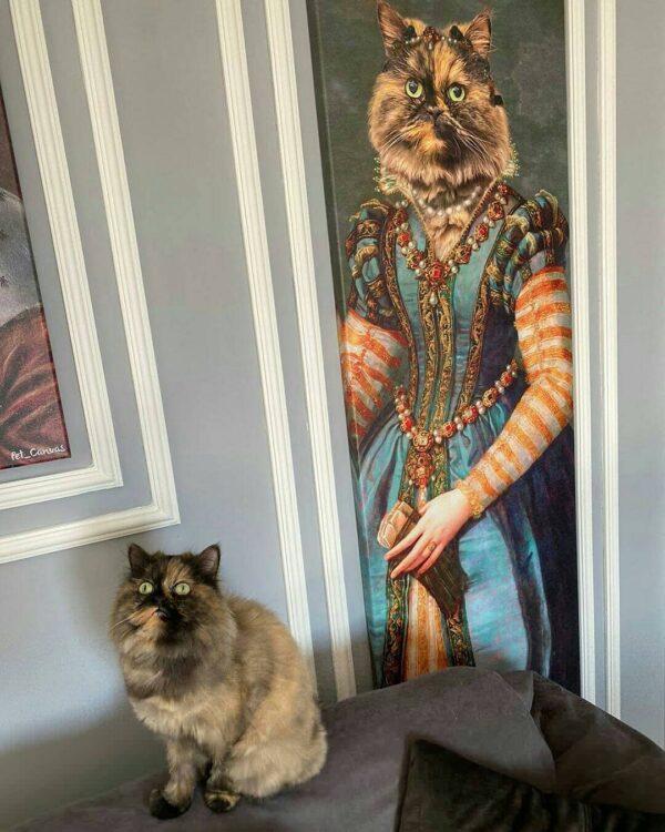 iran kedili dekoratif tablo