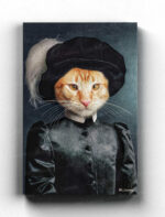 özel tasarım evcil hayvan kanvas tablo asil kedi 7