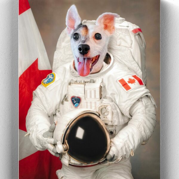 astronot köpek tablo