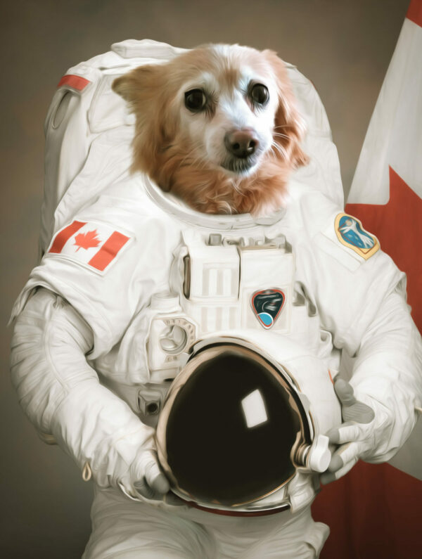 astronot köpek tasarımı
