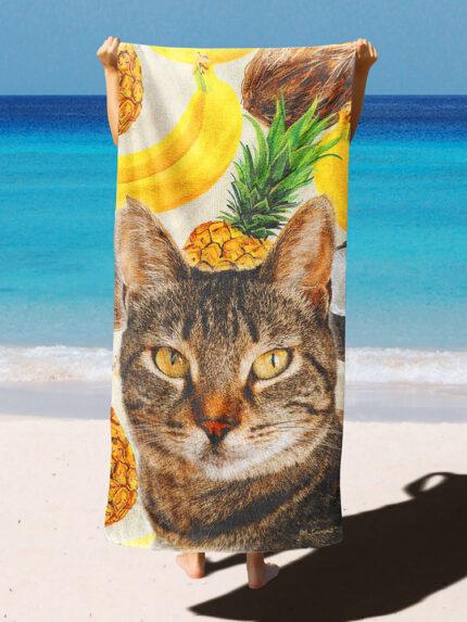 Yazlık desenli özel tasarım battaniye polaire