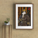 Zorro Kostümlü Kedi Portresi