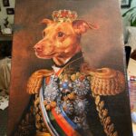 rütbeli Chihuahua general kanvas