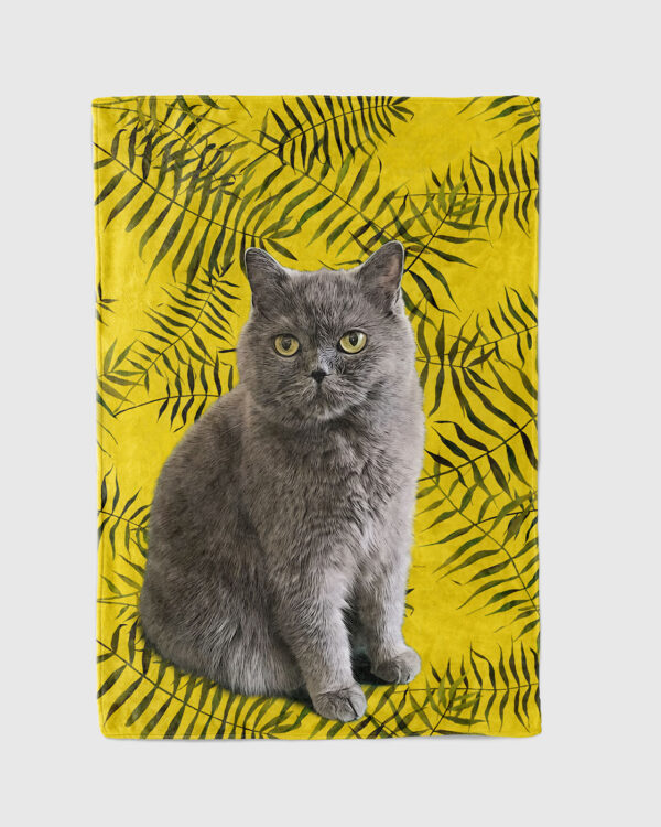 kedili özel tasarım battaniye