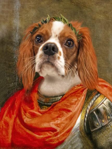 caesar dog portrait