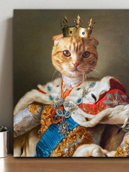 sarı écossais kedi kral tablosu