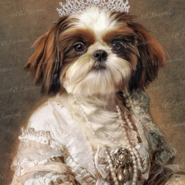 kraliçe köpek tablo
