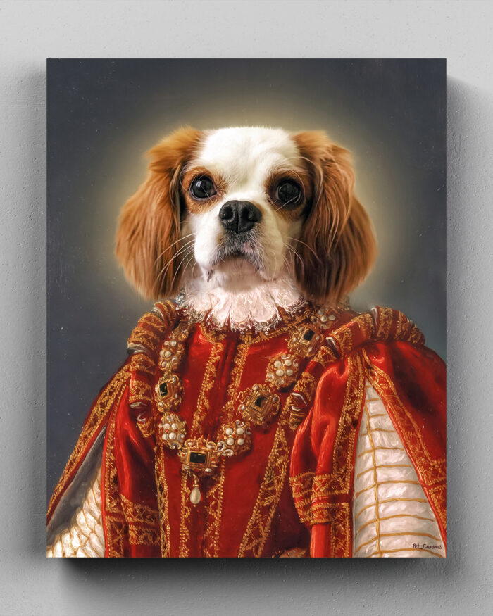 king cavalier kraliçe tablo