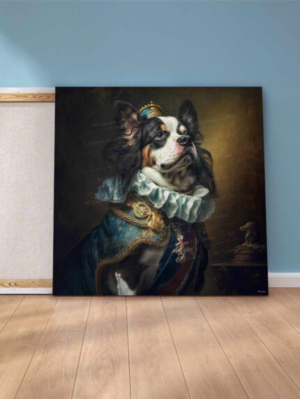 The Majestic Royal Dog canvas