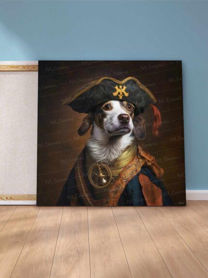 The Pirate Jack Russel canvas